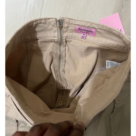 NEW Juicy Couture Bratz Pink Pantheress Retro Trashy Y2K Brown Cargo Mini Skirt - Picture 11 of 12